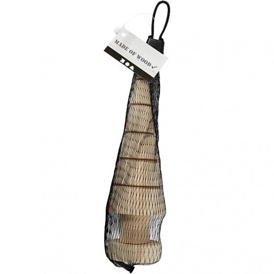 kerstboom hout 18 cm blank per stuk