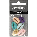 Schelpen Kleur, 6st.