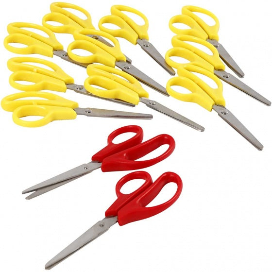 kinderschaar rechts en linkshandig 12,5 cm 12 stuks