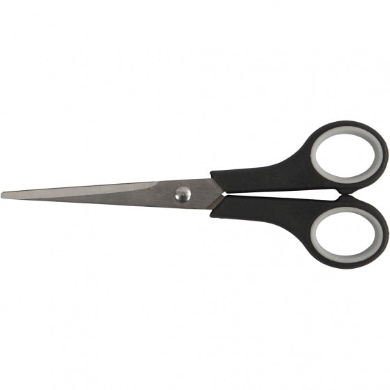 kinderschaar zwart 17 cm rechts en linkshandig