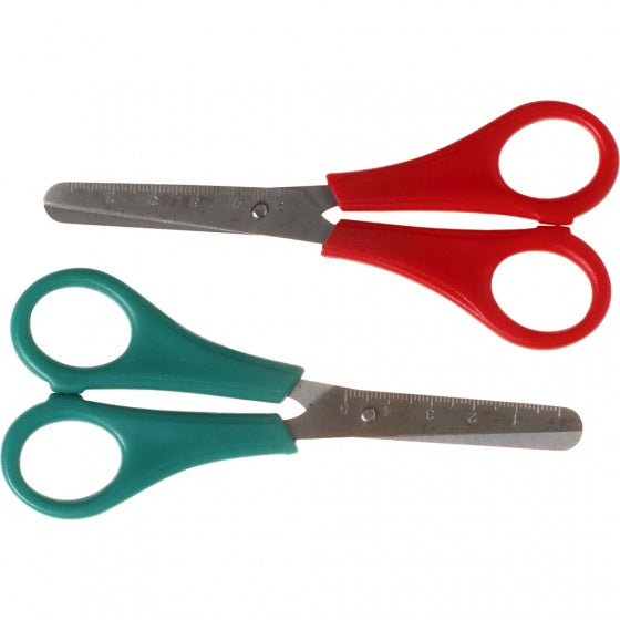 kinderscharen rood/blauw 13 cm 12 stuks