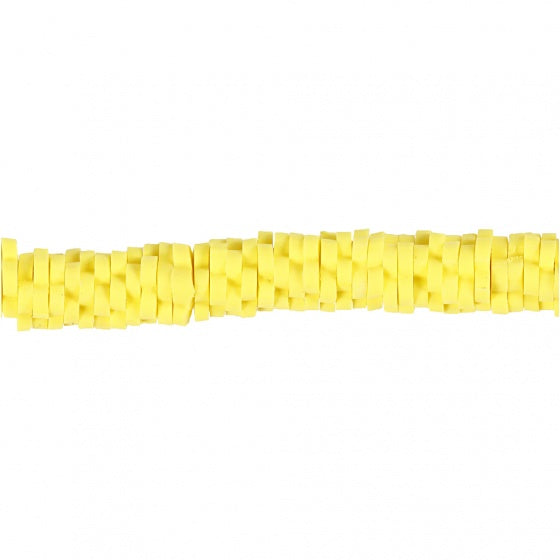 klei kralen bloemen geel 6 mm 145 stuks