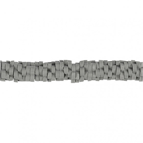 klei kralen bloemen grijs 6 mm 145 stuks