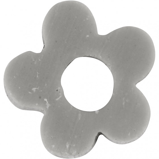 klei kralen bloemen grijs 6 mm 145 stuks