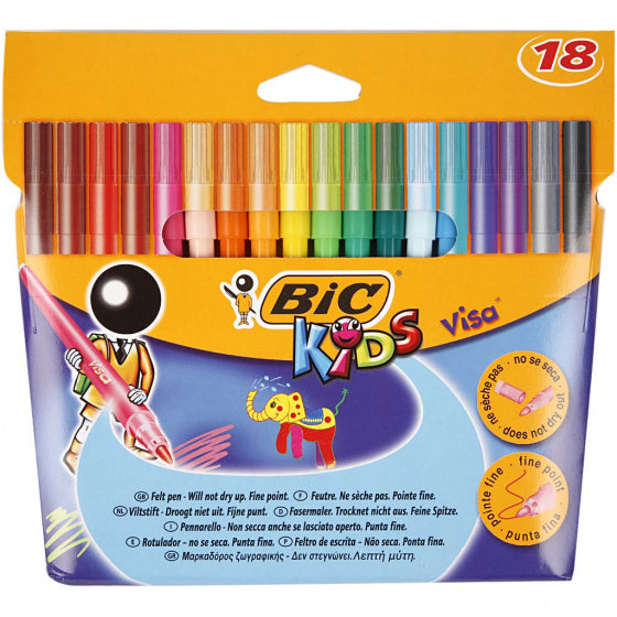 kleurstiften Visa Kids 1,6 mm 18 stuks
