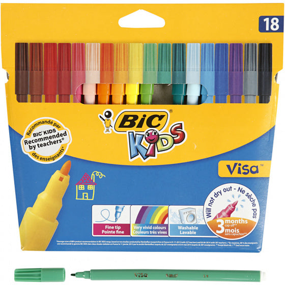 kleurstiften Visa Kids 1,6 mm 18 stuks