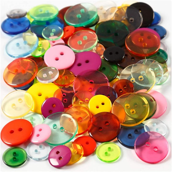 knopen multicolor 100 stuks