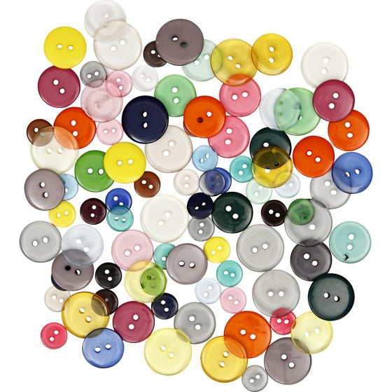 knopen multicolor 100 stuks