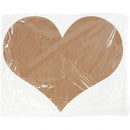 knutselhart hout 50 x 40 cm bruin per stuk