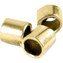 knutselset knijpkralen staal 2 mm goud 80 stuks