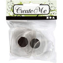 koelkastmagneten 25 - 45 mm rond 3 stuks transparant