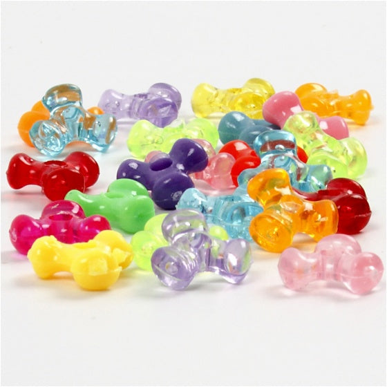 kralen 200 stuks multicolor acryllic