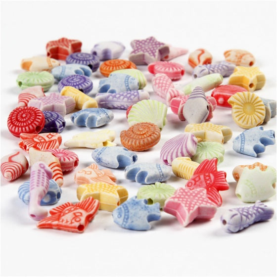 kralen 380 stuks multicolor acryllic