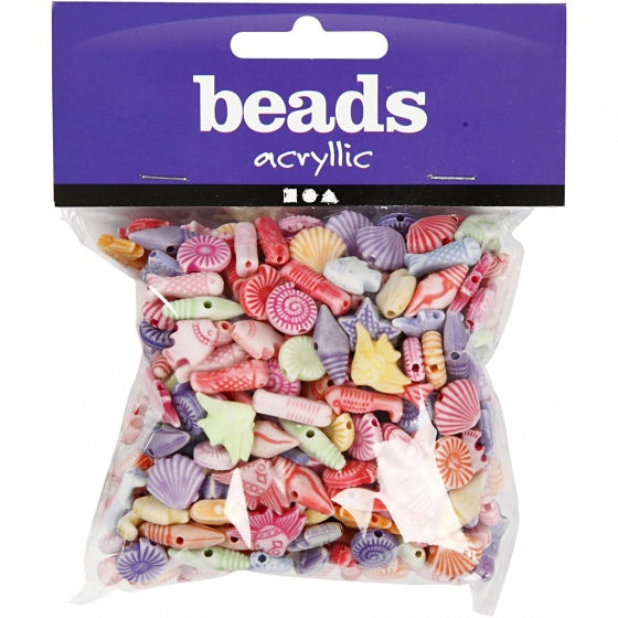 kralen 380 stuks multicolor acryllic