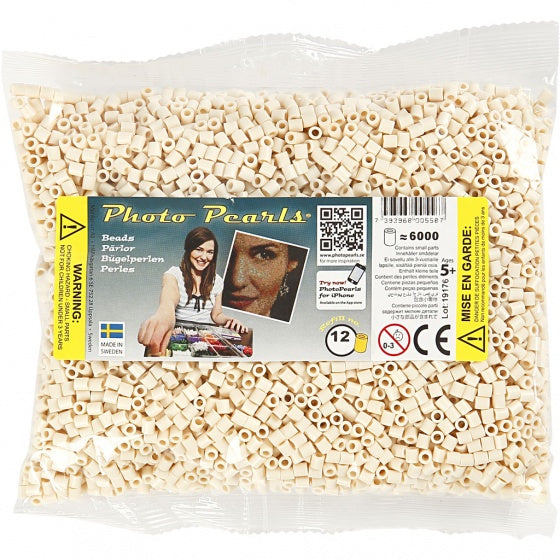 kralen 5 mm 6000 stuks licht beige