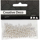 kralen Creative Deco 150 stuks zilver 4 mm