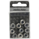 kralen met silicone stopper 10 mm 10 stuks verzilverd