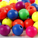 kralen Neonmix junior 10 mm hout 18 gram