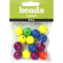 kralen Neonmix junior 16 mm hout 16 gram