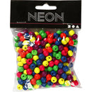 kralen Neonmix junior 8 mm hout 500 gram