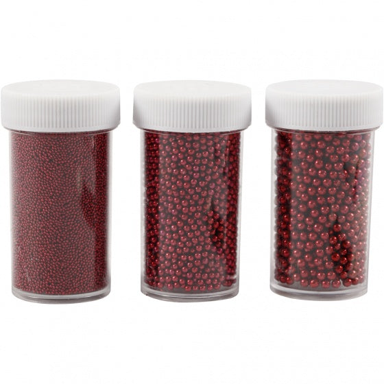kralen rood 3 stuks á 45 gram