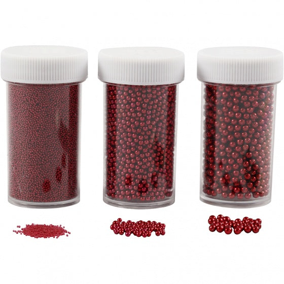 kralen rood 3 stuks á 45 gram