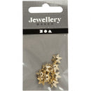 kralenkapjes 10 mm rond 10 stuks goud