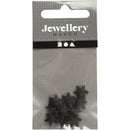 kralenkapjes 10 mm rond 10 stuks zwart