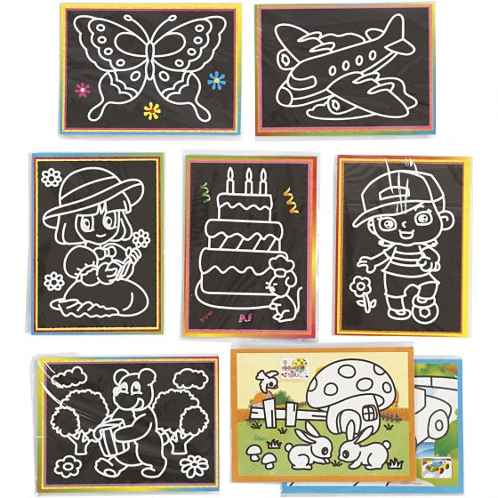 krasplaatjes zwart 9 x 12 cm 96 stuks