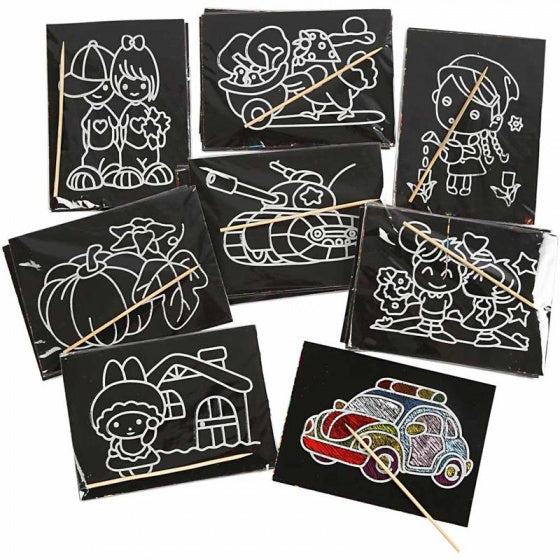 krasplaatjes zwart 9 x 12 cm 96 stuks