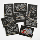 krasplaatjes zwart 9 x 12 cm 96 stuks