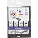 krimpfolie met doodskoppen 14,5 cm 4 stuks