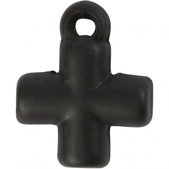 kruisjes 10 x 10 mm 4 stuks zwart