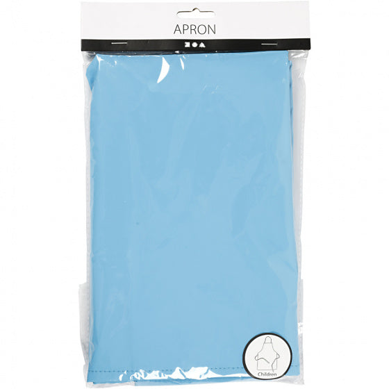 kunstenaarsschort junior 55 x 70 cm nylon blauw