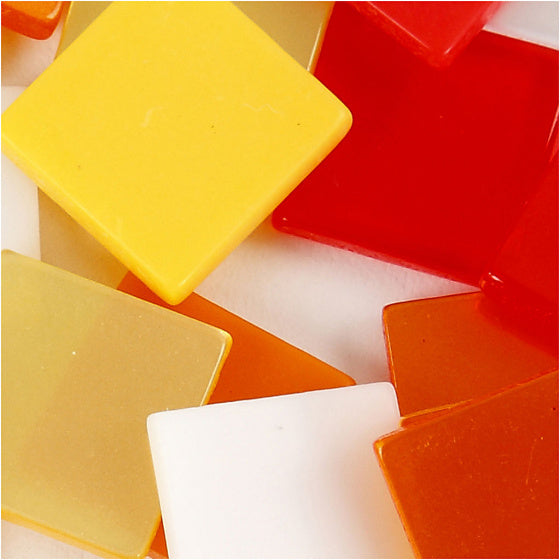 Mini Mozaiek Rood/Oranje 1x1mm, 25 gram