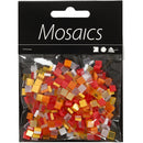 Mini Mozaiek Rood/Oranje 5x5mm, 25 gram