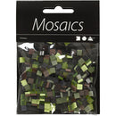 kunststof mini mozaiek vierkant groen 5x5mm