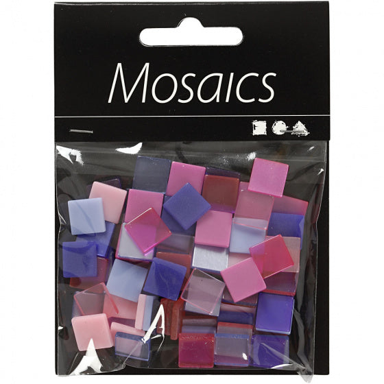 Mini Mozaiek Paars 10x10mm, 25 gram