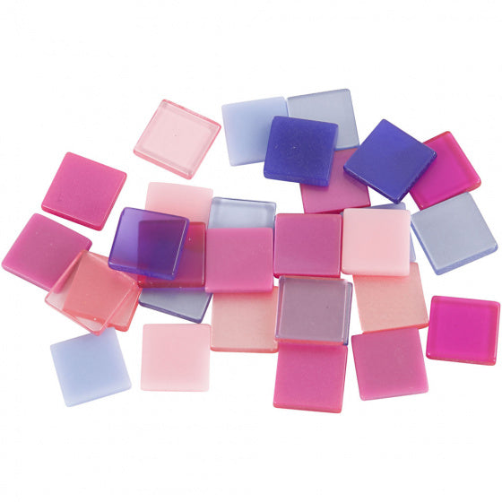 Mini Mozaiek Paars 10x10mm, 25 gram