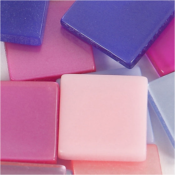 Mini Mozaiek Paars 10x10mm, 25 gram