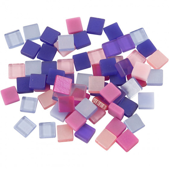 Mini Mozaiek Paars 10x10mm, 25 gram