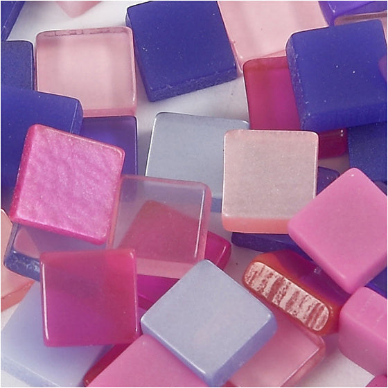Mini Mozaiek Paars 10x10mm, 25 gram