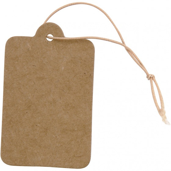 Labels Lichtbruin 25x40mm, 100st.