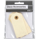 labels beige 4 x 8 cm karton 20 stuks