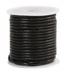 leerkoord zwart 2 mm dik 10 m