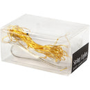 lichtsnoer 20 lampjes goud LED 3,15m