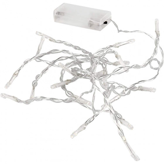 lichtsnoer 20 lampjes transparant LED 3,15m