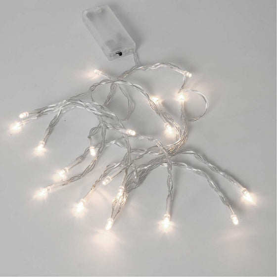 lichtsnoer 20 lampjes transparant LED 3,15m