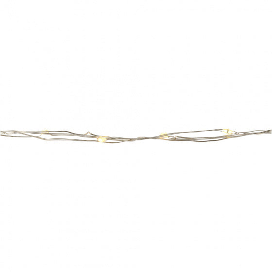 lichtsnoer 20 lampjes zilver LED 3,15m