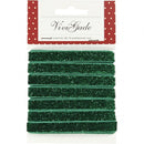 lint 5 m 10 mm groene glitter